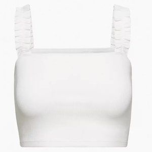 Sunday Best Firecracker Tank Cropped ribbed tank top